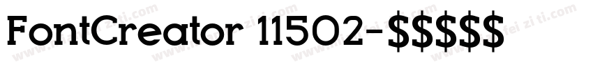 FontCreator 11502字体转换